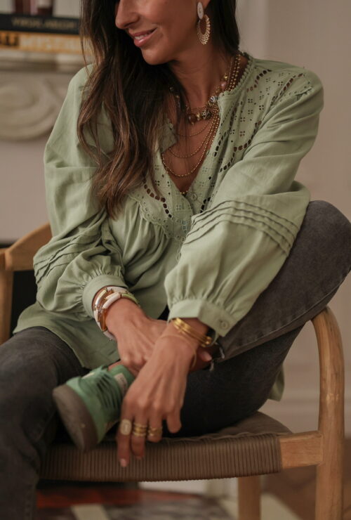 Blouse Izia verte