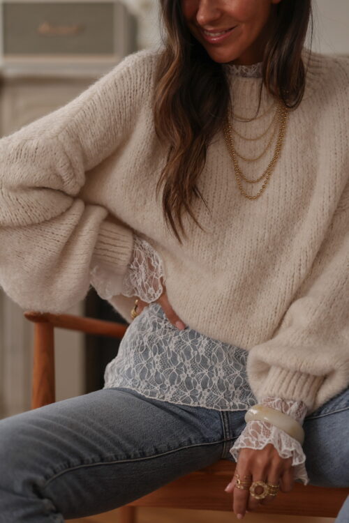 Pull Calla beige