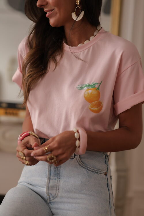 Tee-shirt Paradise rose