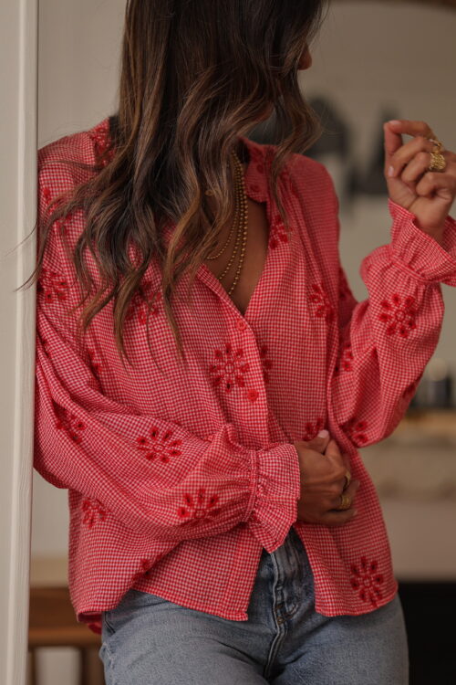 Blouse Erika rouge