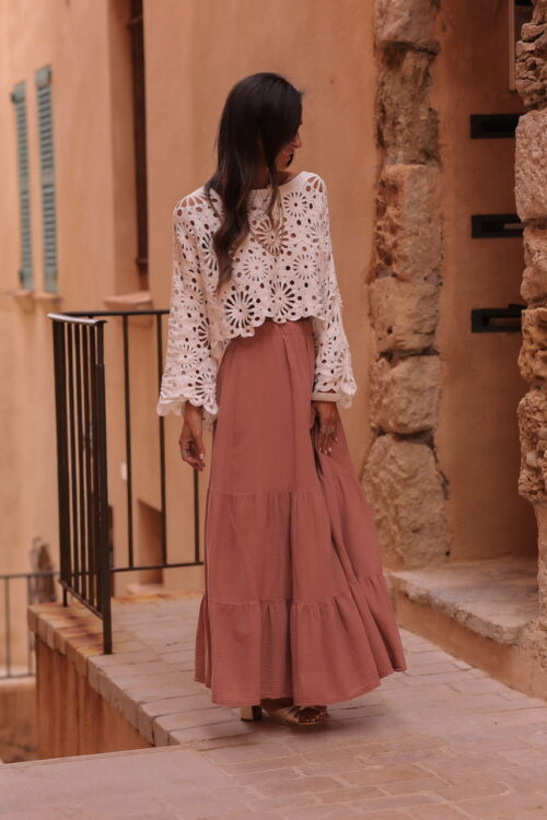 Jupe Ysia terracotta