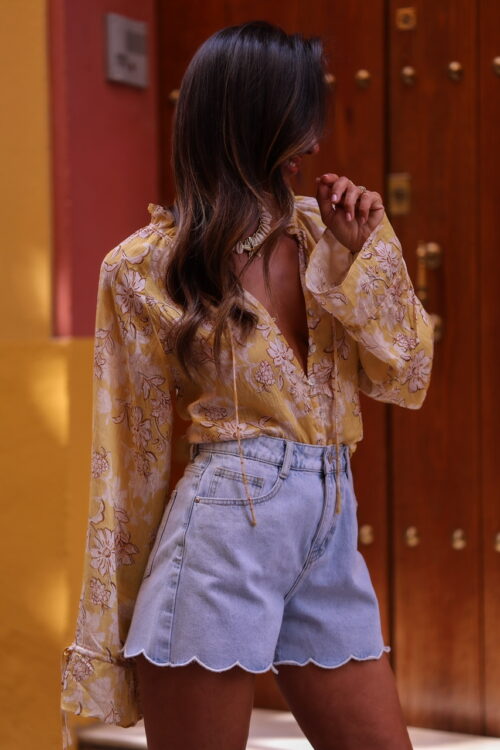 Blouse Mahana jaune (Précommande)