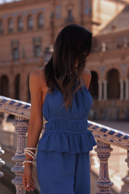 Top Livie bleu royal